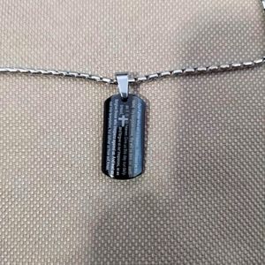 BRAND NEW!!! LORD'S PRAYER AND CROSS PENDANT NECKLACE